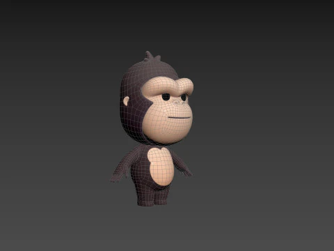 Character238 Gorilla 3D Model