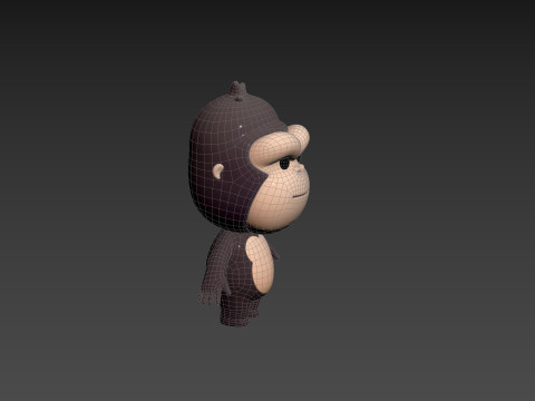 Character238 Gorilla 3D Model