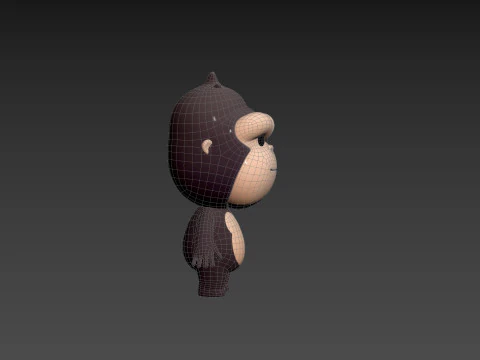 Character238 Gorilla 3D Model