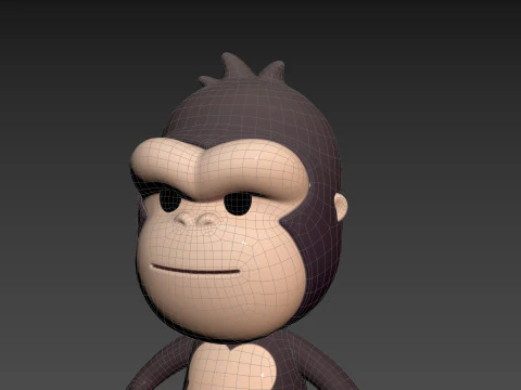 Character238 Gorilla 3D Model