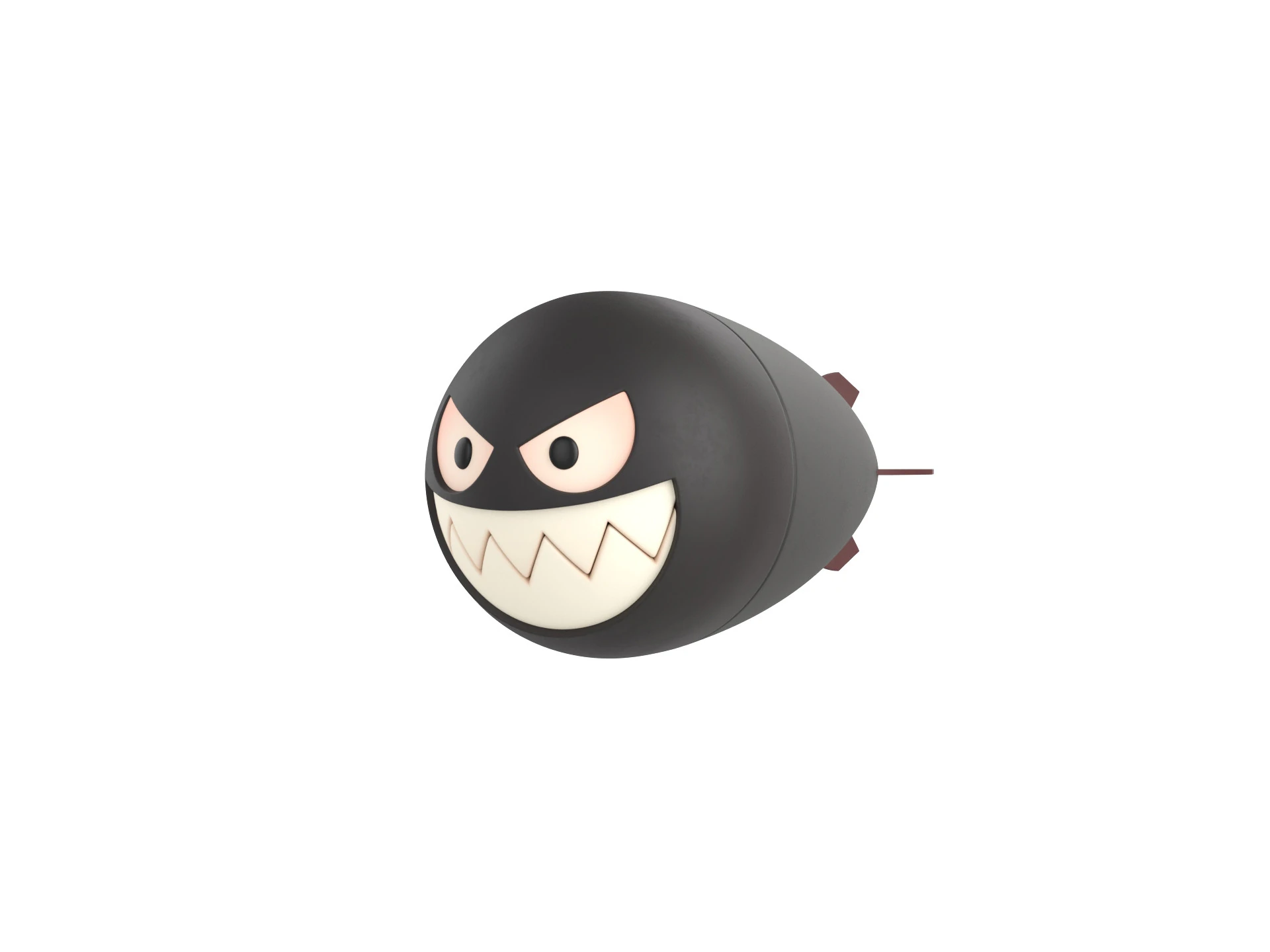 Character240 Cartoon Torpedo 3D Model .c4d .max .obj .3ds .fbx .stl .blend