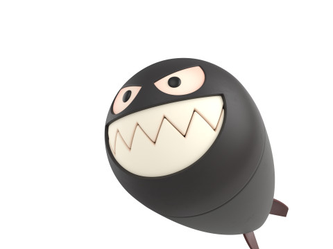 Character240 Cartoon Torpedo 3D Модель