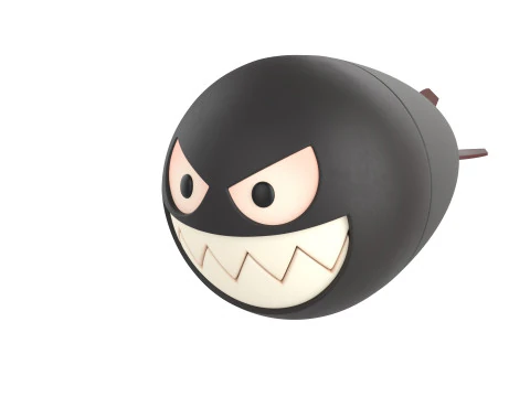 Character240 Cartoon Torpedo 3D Model