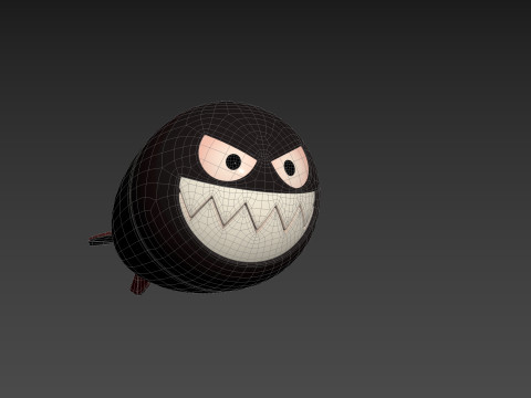 Character240 Cartoon Torpedo 3D Модель