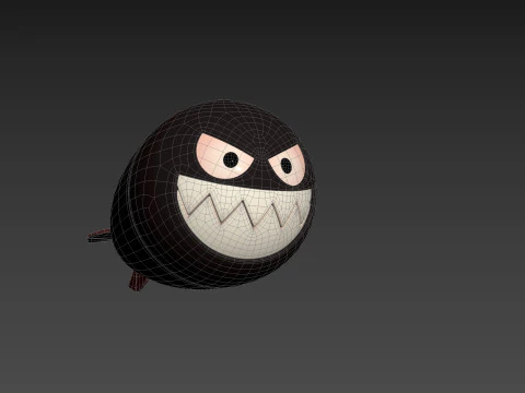 Character240 Cartoon Torpedo 3D Model