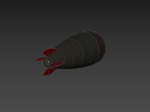 Character240 Cartoon Torpedo 3D Model