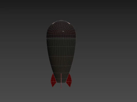 Character240 Cartoon Torpedo 3D Model