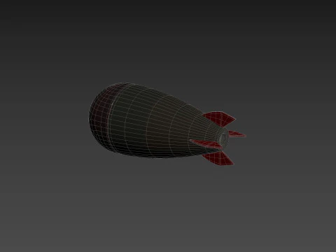 Character240 Cartoon Torpedo 3D Model