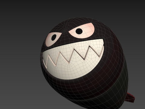 Character240 Cartoon Torpedo 3D Модель