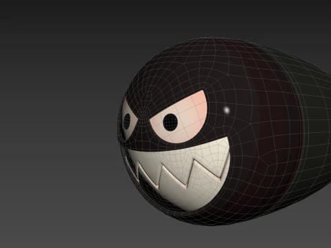 Character240 Cartoon Torpedo 3D Model