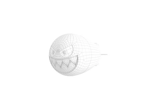 Character240 Cartoon Torpedo 3D Model