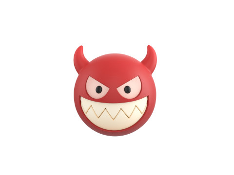 Character241 Devil Face Model 3D