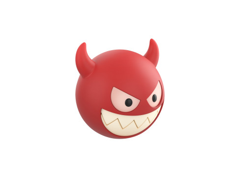 Character241 Devil Face Model 3D