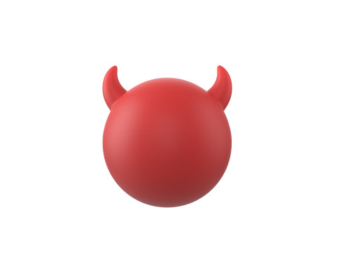 Character241 Devil Face Model 3D