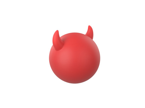 Character241 Devil Face Model 3D
