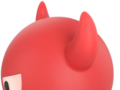 Character241 Devil Face Model 3D
