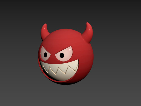 Character241 Devil Face Model 3D