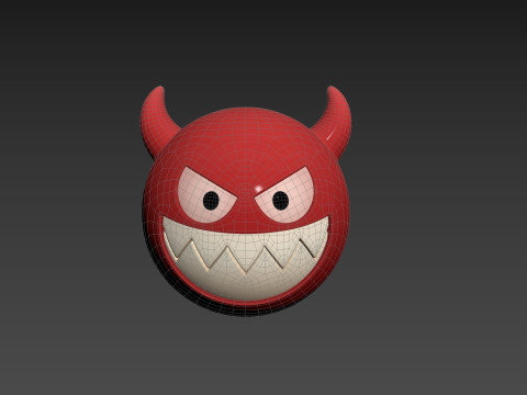 Character241 Devil Face Model 3D