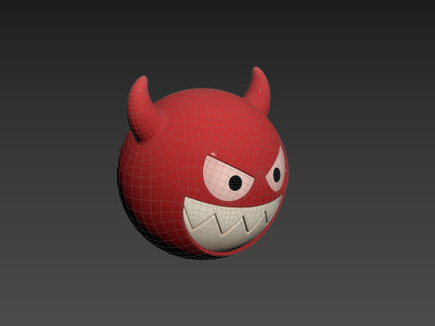 Character241 Devil Face Model 3D