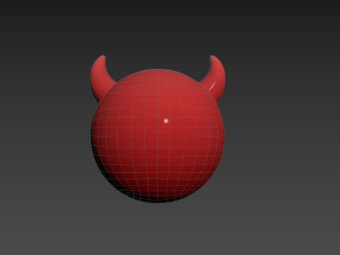 Character241 Devil Face Model 3D