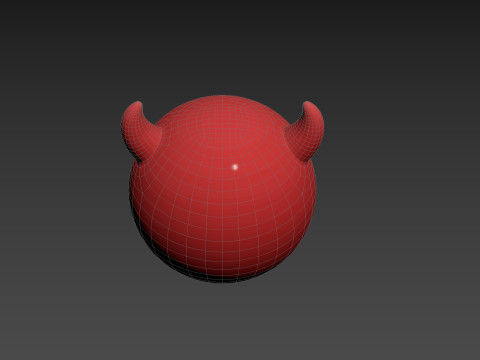 Character241 Devil Face Model 3D
