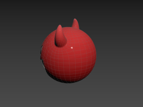 Character241 Devil Face Model 3D