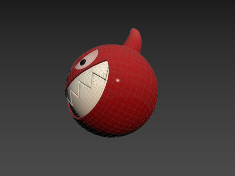 Character241 Devil Face Model 3D