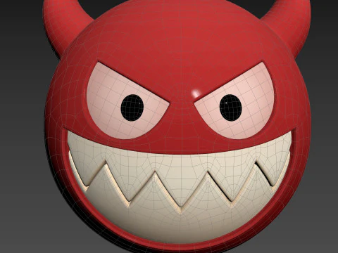 Character241 Devil Face 3D Model