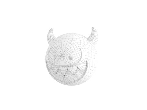 Character241 Devil Face Model 3D