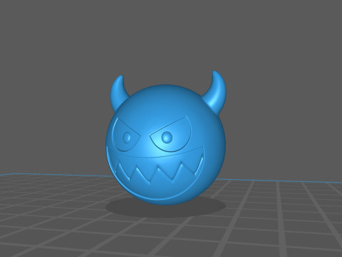 Character241 Devil Face Model 3D