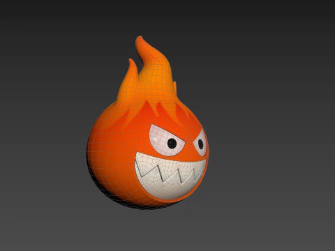 Character242 Flame Monster 3D Model