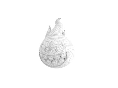 Character242 Flame Monster Model 3D