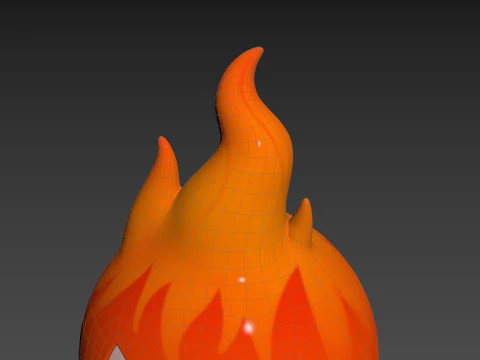 Character242 Flame Monster 3D Model