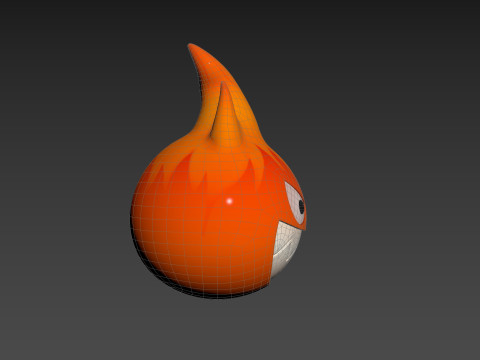 Character242 Flame Monster Model 3D