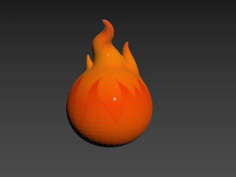 Character242 Flame Monster 3D Model