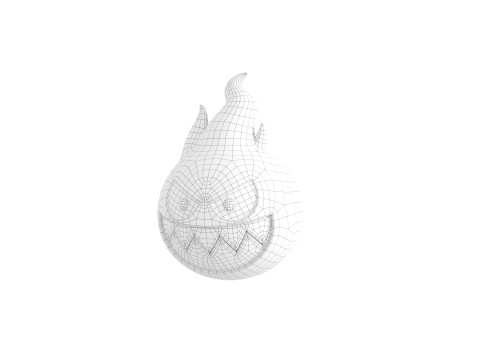 Character242 Flame Monster Model 3D