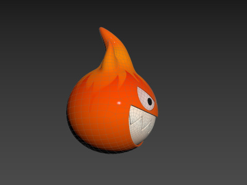 Character242 Flame Monster Model 3D
