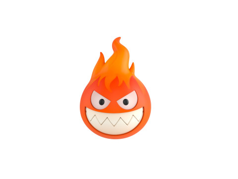 Character242 Flame Monster Model 3D