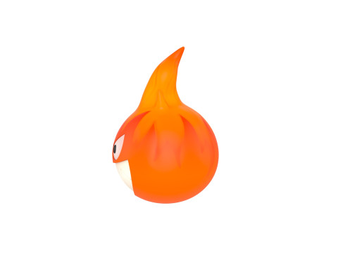 Character242 Flame Monster Model 3D
