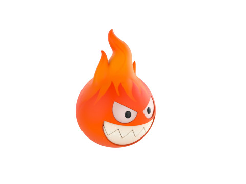 Character242 Flame Monster Model 3D