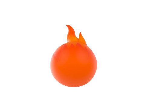 Character242 Flame Monster Model 3D
