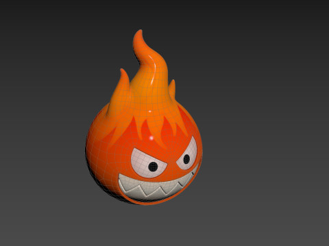 Character242 Flame Monster Model 3D