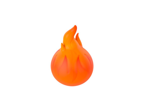 Character242 Flame Monster Model 3D