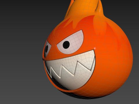Character242 Flame Monster Model 3D