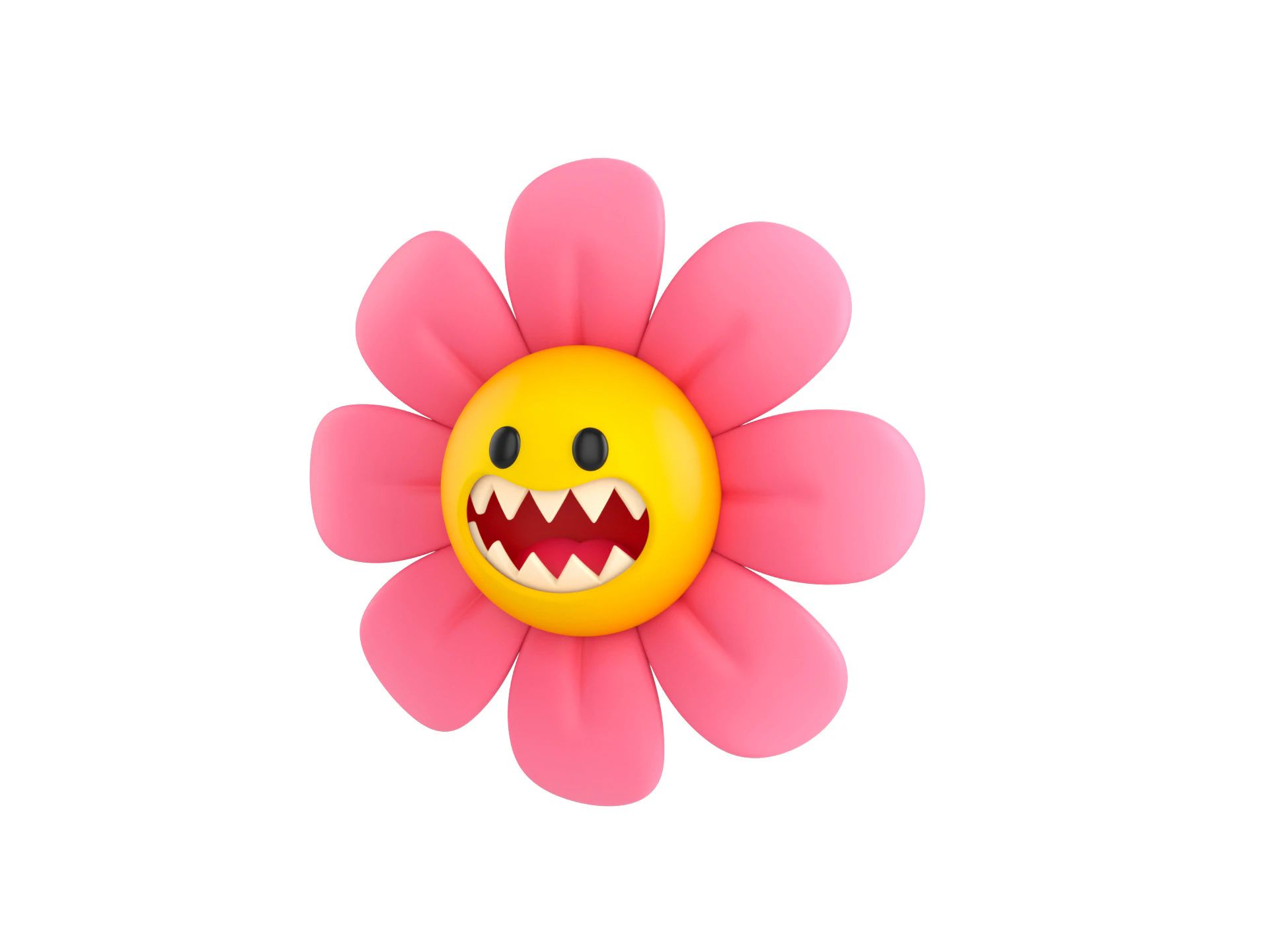 Character243 Devil Flower 3D Model .c4d .max .obj .3ds .fbx .stl .blend 
