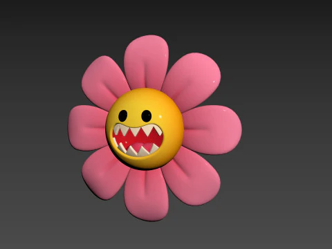 Character243 Devil Flower 3D Model