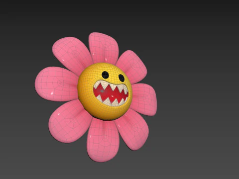 Character243 Devil Flower 3D Model