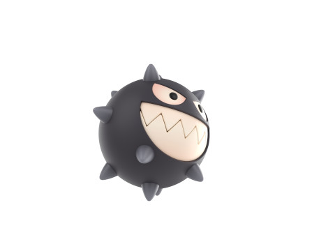 Character244 Spike Ball 3D 模型