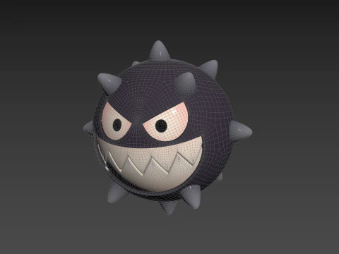 Character244 Spike Ball 3D Model
