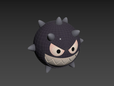Character244 Spike Ball 3D 模型